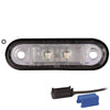 Tralert LED markeringslicht wit | 12-24v | 0,75mm². connector | M10MV-210W