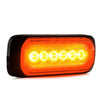 Tralert LED R65 flitser + Halo-ring, amber/rood 12-24v