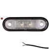 Tralert LED markeringslicht rood | 12-24v | 50cm. kabel | M10MV-200R