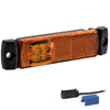 Tralert LED markeringslicht amber | 12-36v | 0,75mm². connector | 1,5m.kabel | M10MV-193A150