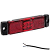 Tralert LED markeringslicht rood | 12-24v | 50cm. kabel | M10MV-100R