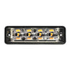 Tralert Ultra platte Slimline LED Flitser 4 LED's | R65 | Amber | 175cm. kabel | 10-30v | S11F4002-225