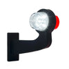 Tralert rechts | LED pendellamp | haakse steel | heldere lens | 12-24v | MB-1012RW