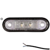 Tralert LED markeringslicht wit | 12-24v | 50cm. kabel | M10MV-200W