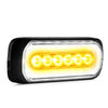 Tralert LED R65 flitser + Halo-ring, amber/wit 12-24v