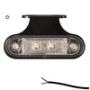 Tralert LED markeringslicht wit | 12-24v | 50cm. kabel | M10MV-400W