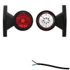 Tralert LED breedtelamp met korte steel | 12-24v | 20cm. kabel | M10BV-100RW